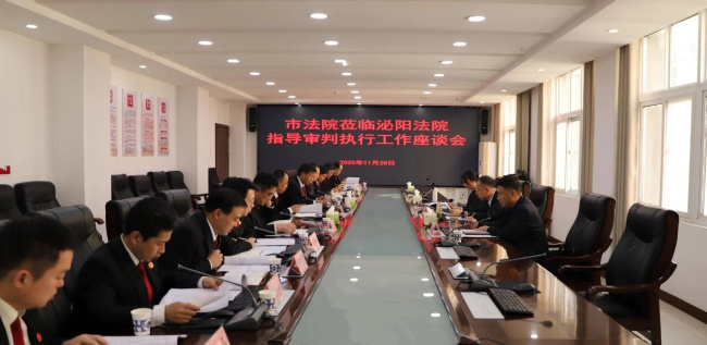 邹波院长到泌阳法院调研指导工作